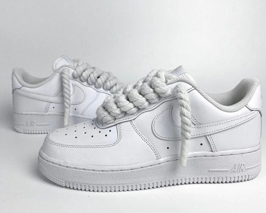 NIKE AIRFORCE 1 WHITE ROPE LACES